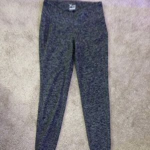 Old navy charcoal and black stripe leggings